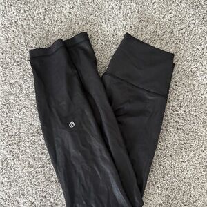 lululemon Black shiny/sparkle Leggings